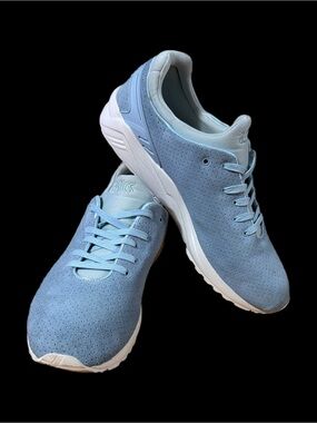 ASICS Gel Kayano Trainer Corydalis Blue Suede Low-Top Sneakers Mens size 11